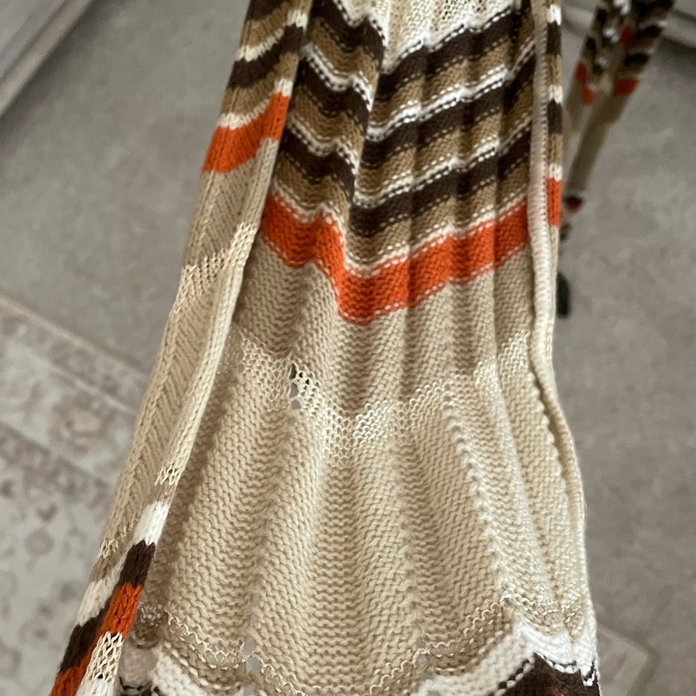 Multicolor Chevron Knit Scarf - Picture 3 of 4